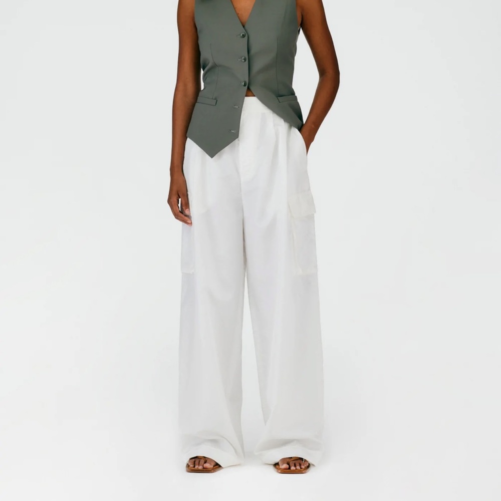 Tibi Crispy Nylon Cargo Pant